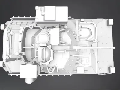 M2 Bradley IFV scale model   3D print model
