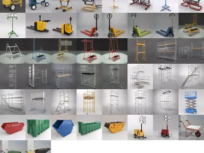 Industrial Giga Set 52 objects 3D model