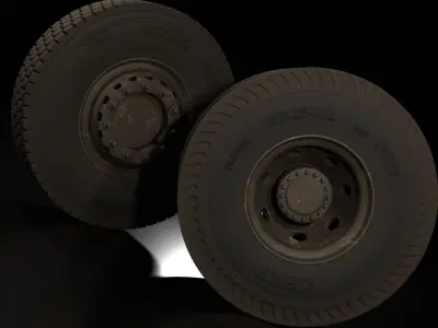 Dirty Tires Free 3D model