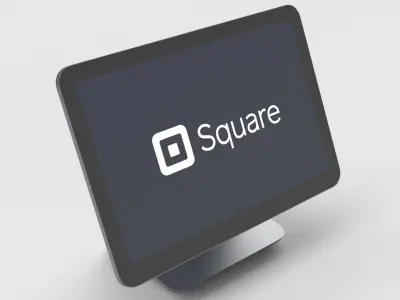 Square Register Powered By Square POS 3D model