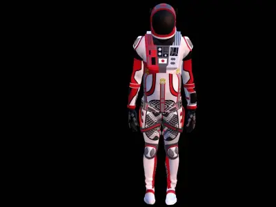 Astronaut Spacesuit Japan 3D model