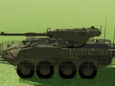 M1128 Moving Gun System 3D model