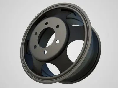 Car Rim 3D model PBR