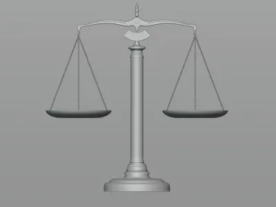 Scales with plates 3D model