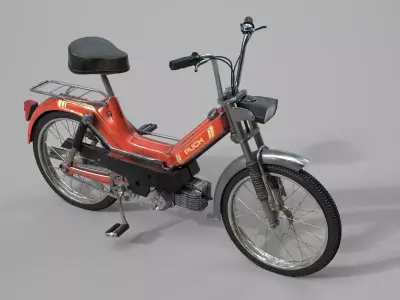 Puch Maxi Moped Dirty 3D model