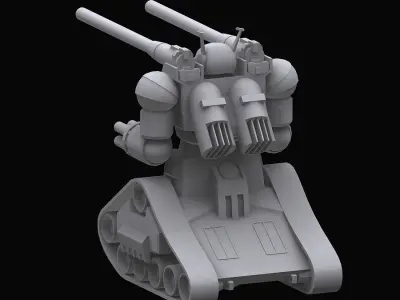 Gundam EF RX75 Guntank model 3D model