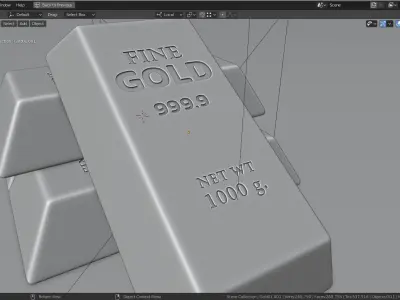 Fine Gold 3D model