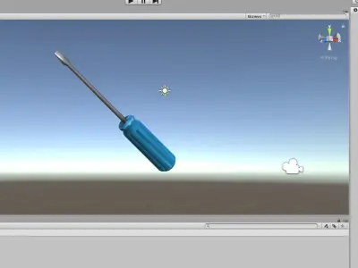 Screwdriver Low Poly fortnite 3D model
