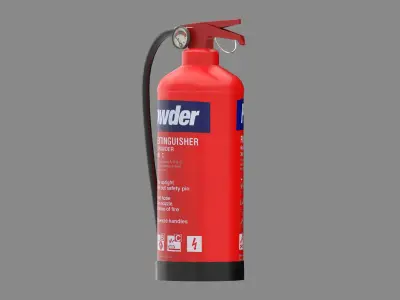 Fire extinguisher  Low-poly 3D model order