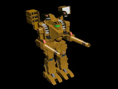 Destroid Tomahawk MBR-04 MK IV Low-poly 3D model