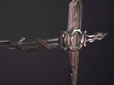 Fantazy Sword Melee Weapon Low-poly 3D model buy