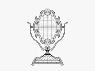 Vintage Vanity Mirror 3D model