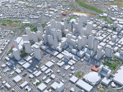 Houston City Texas USA 3D model purchase