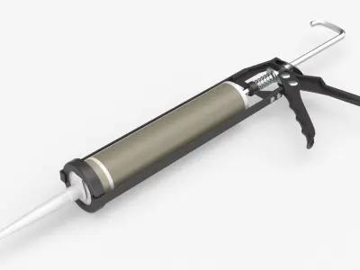 Sealant skeleton gun with cartridge 3D model purchase