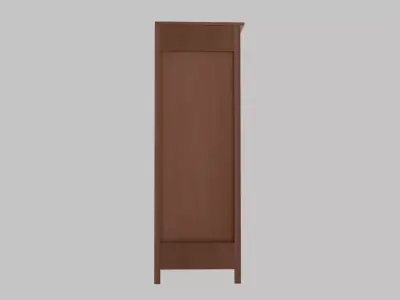 Antique Chifforobe With Mirror Low-poly 3D model