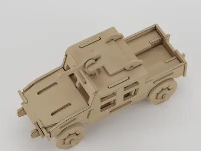Jeep-Object 009193  Low-poly 3D model