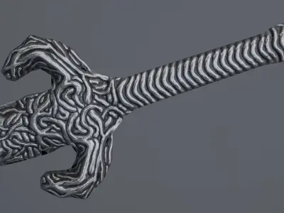 Sword 09 Low-poly 3D model