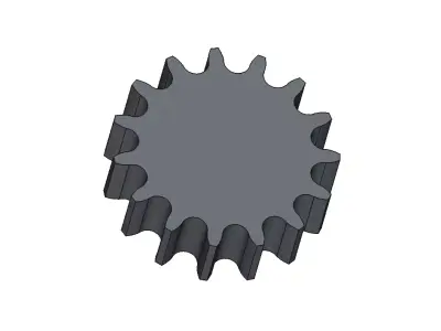 Lantern Gear Low-poly 3D model
