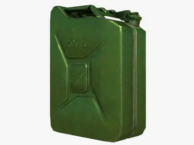 Jerrycan gas can Low-poly 3D model