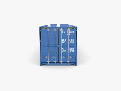 40ft Shipping Container Cosco v1 3D model