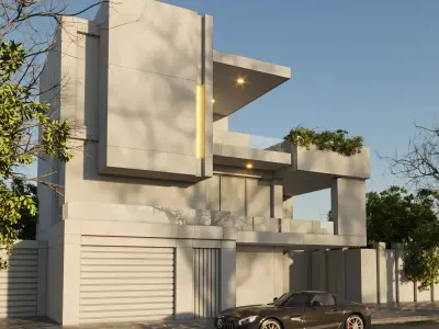 Exterior Scene 3D model 3D model