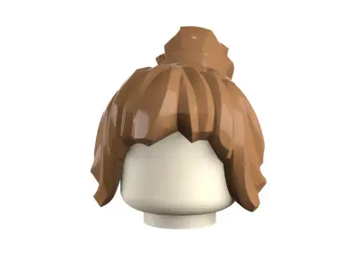 Custom3Dprint Minifigure Accessory - Minifigure Hair S3 - 06 3D print model