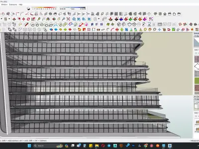 Commercial office building 3d model 3D model