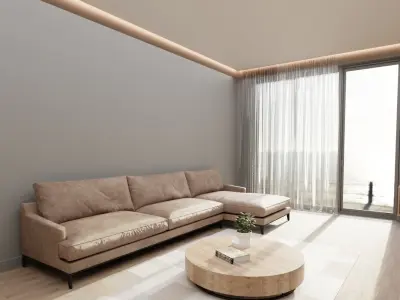 Living Room 3D model 149
