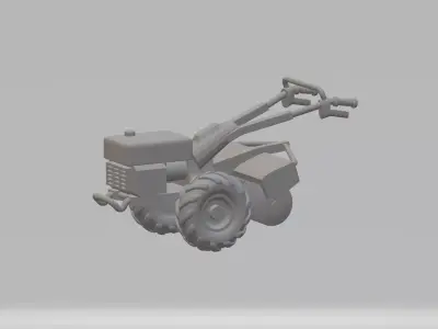 Farm Tractor 3D Model 3D print model