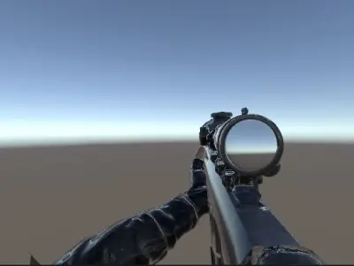 Free sniper controller Free 3D model