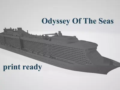 Odyssey Of The Seas cruise ship 3D print model 3D print model