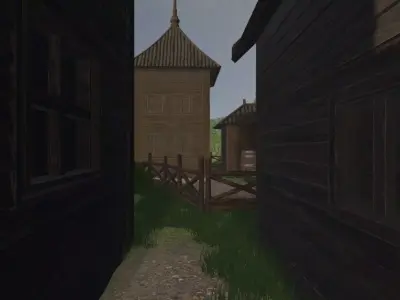 Cliffside Village 3D model purchase