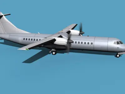 ATR  ATR-72-600 Bare Metal 3D model