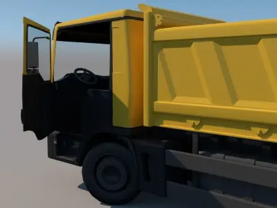 Rigged Lorry Model 3D model
