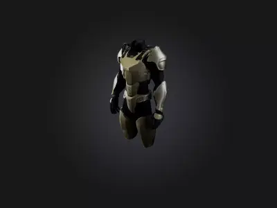 Body Armor Low-poly 3D model