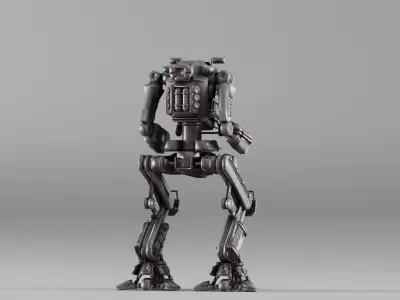 S00014 Light Tactical Combat Mech 3D model
