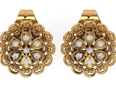 Antique Earring 3D print model