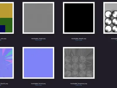 Vintage Ballvending machine 3D model