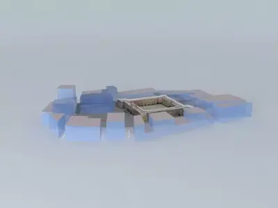 Castle-fortress of Santa Pola. Urban Environment Free 3D model