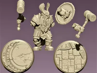 DWARF Soldier 3D print model purchase
