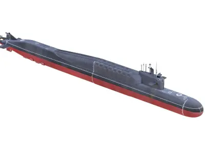  Russian Nuclear Strategic Submarine Delta IV Class 3D model