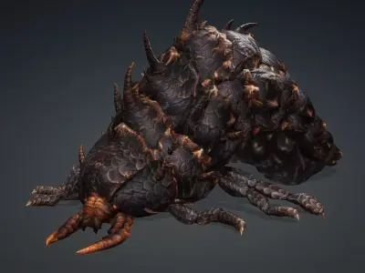 Larval-V2a 3D model