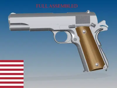 Colt 1911 3D model purchase