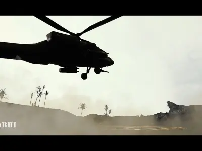 KGF Castle with Complete intro pack with Helicopter entry 3D model