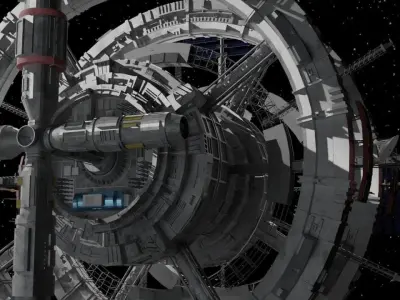 space station 3D model get
