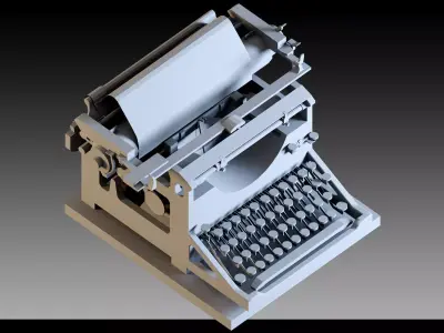 Vintage Typewriter Collection- 3D Models 3D model
