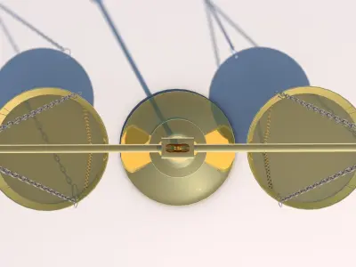 Scales of justice Free 3D model