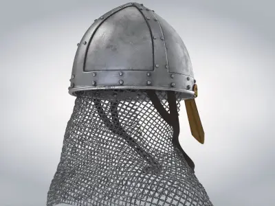 Medieval Helmet Low-poly 3D model purchase