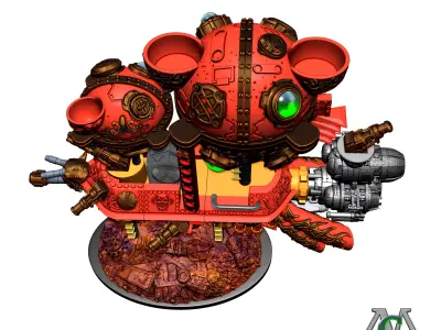The Flying Ship Fortress 3D print model