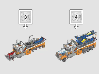 TwindBricks3D - 42128 Heavy-duty Tow Truck 3D print model